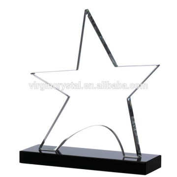 New K9 Crytal Star Awards With Black Crystal Base For Corporate Awards