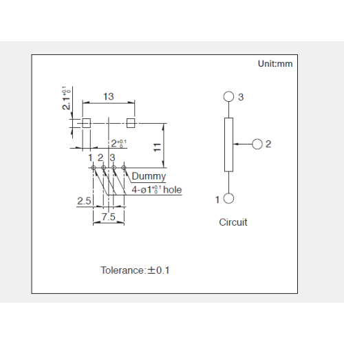 RK11K Series Rotating potentiometer