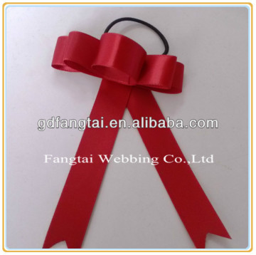 pre-tied satin ribbon bow with elastic loop