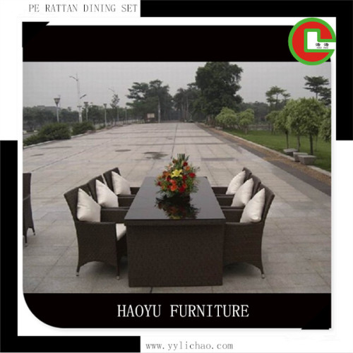 Rattan meeting table set garden furniture outdoor meeting table