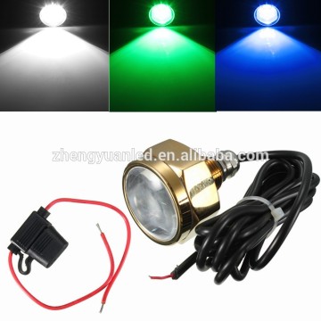 Underwater led drain plug boat light single color and RGB color available