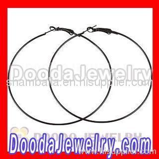 Cheap 70mm Basketball Wives Plain Black Hoop Earrings Wholesale?
