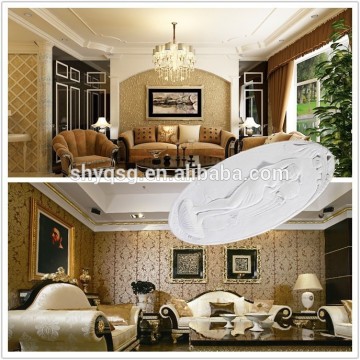 Elegant interior gypsum plaster fiber decorations