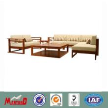 High quality finish teak logs teak sofa set MY13TW10-1
