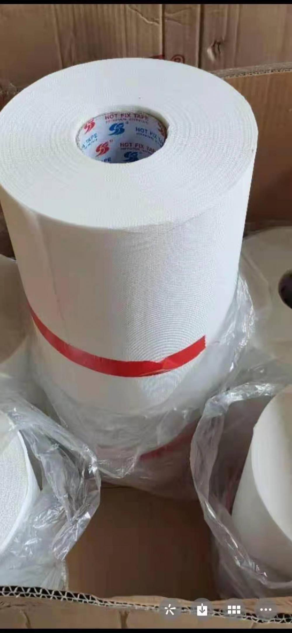 wholesale 100m iron on transfer tape roll hot fix stone paper for the clothes