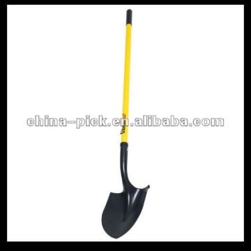 shovel with long straight handle