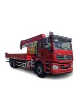 SHACMAN truck loader with telescopic boom mounted crane