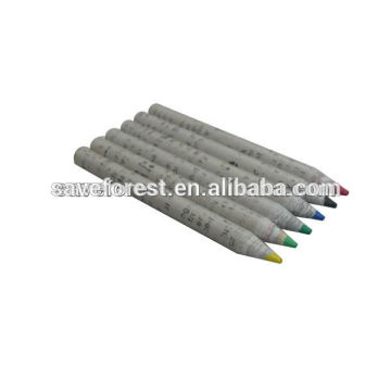 mini small recycle newspaper colored pencil