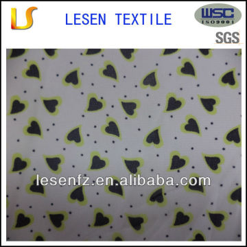 flower design printed chiffon fabric with dots