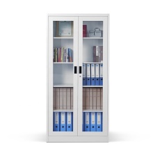 Factory Price Metal Filing Cabinets: Swing Glass Door Storage Document Cabinets