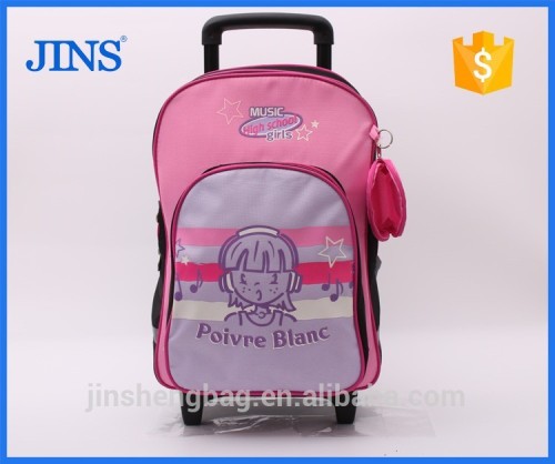 2015 best sell kids trolley school backpack