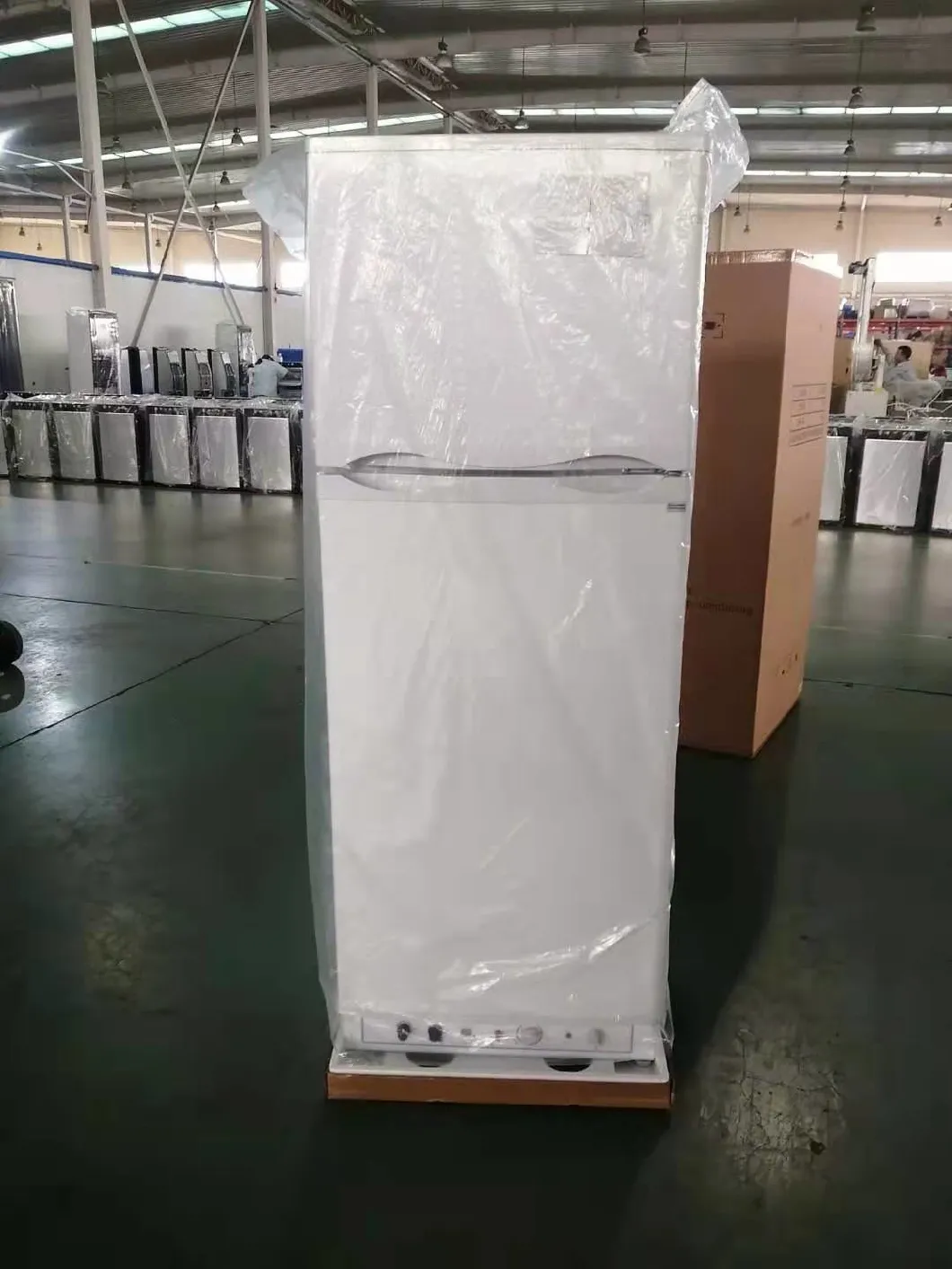 185L Gas Top Freezer Double Door Gas Refrigerator