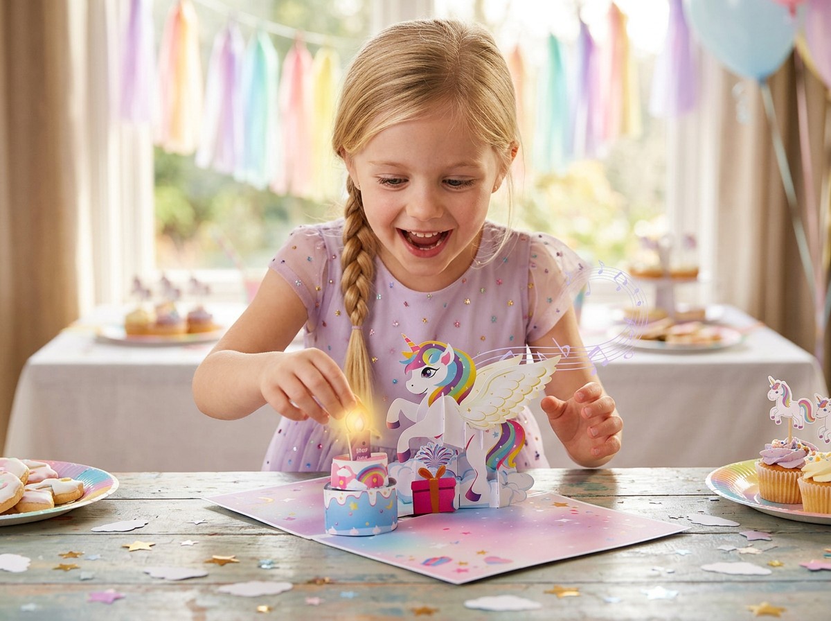 Urodzinowa wyskakująca karta muzyczna Birthday Pop Up Music Card