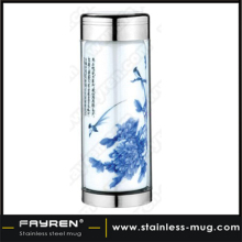 9OZ ceramic mug stainless steel vacuum cup office mug