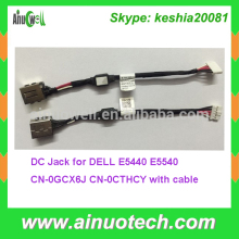 CN-0GCX6J CN-0CTHCY Laptop DC Jack for DELL E5440 Power Jack with cable E5540 dc connector