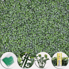 Synthetic Fake Boxwood Hedge Vertical Leaf Green Forest Wall Panels