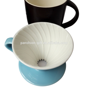 Ceramic coffee pour Dripper natural wholesale porcelain coffee cone