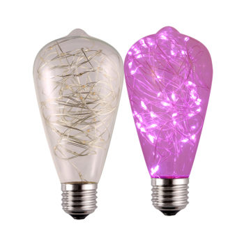 ST64 led bulb copper wire led bulb fro decoration