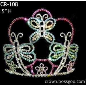 Rhinestone Easter Butterfly Pageant Crown