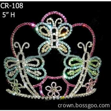 Corona del rhinestone Pascua mariposa desfile