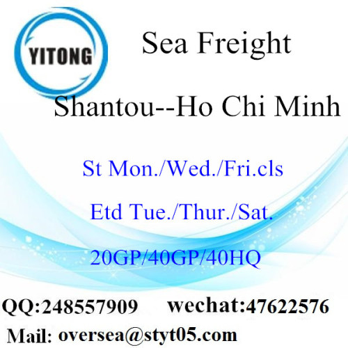 Envio de frete marítimo do porto de Shantou para Hochiminh, Vietnã