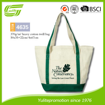 Customized embroidered cotton shoulder bags