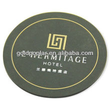 flat custom rubber beer coaster