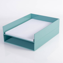 Customizable Office File Organizer: Plastic Stacking Desk Document Tray