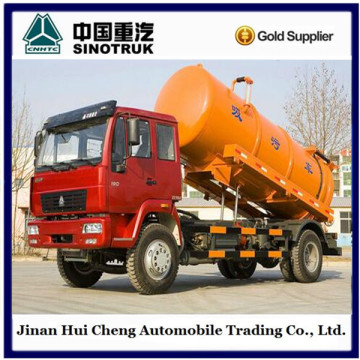 Cheaper price 4x2 Vacuum Sewage Suction Trucks with Vacuum Pump