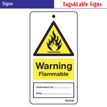 Caution Flammable Materials warning and caution Signs pp board tags ,PVC stickers labels safety signs