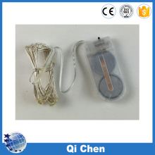 2032 battery operated copper silver wire string light indoor use cheap price