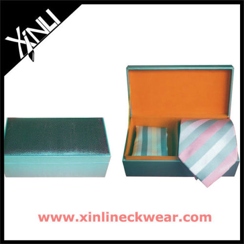 Silk Tie Gift Box Handkerchief