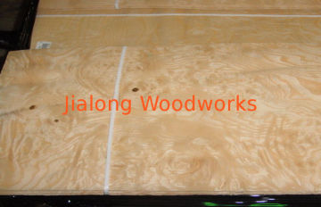 Yellow Ash Burl Wood Veneer For Furniture , 0.5 Mm Thickness