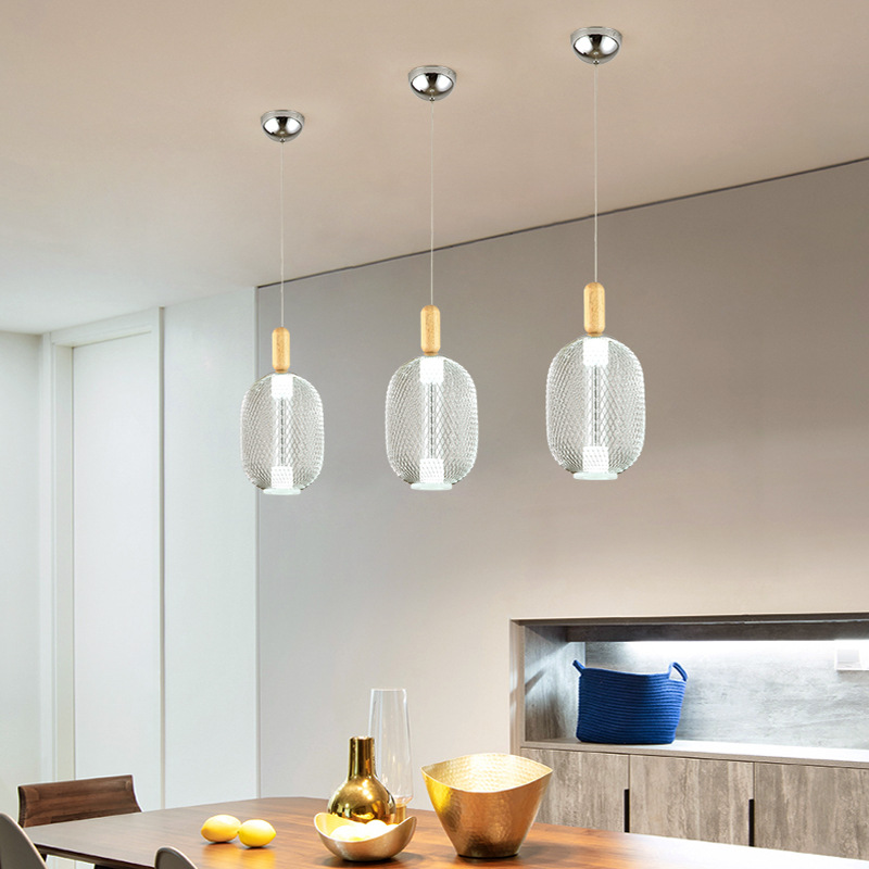 Glass And Wooden Pendant LampsofApplication Ball Pendant Light