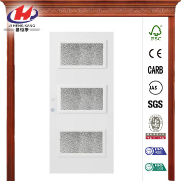 Dorothy Diamond  White Steel Prehung Front Door