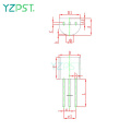 Alta tensão para 92 transistor de plástico NPN BC556 BC557 BC558