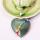 Collier avec pendentif coeur en aventurine verte avec 7 et 7 chakras