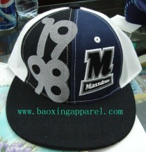 6 panels cap with flat peak