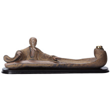 Ceramic Indoor Backflow Incense Burner - Joss Stick Holder for Incense Ceremony