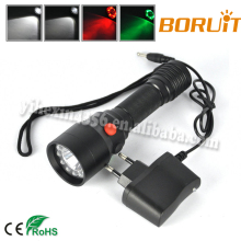 High Quality Magnetic Signal Flashlight with Red Green White Flashlight