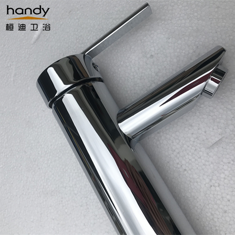 tall chromed basin faucet