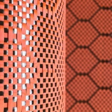 colored hexagon carbon aramid jacquard fabric