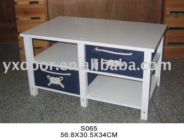 nautical cloth table/ cloth wood table/ wooden table