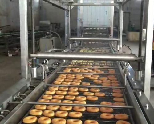 Large capacity full automatic yeast doughnut production line--YuFeng