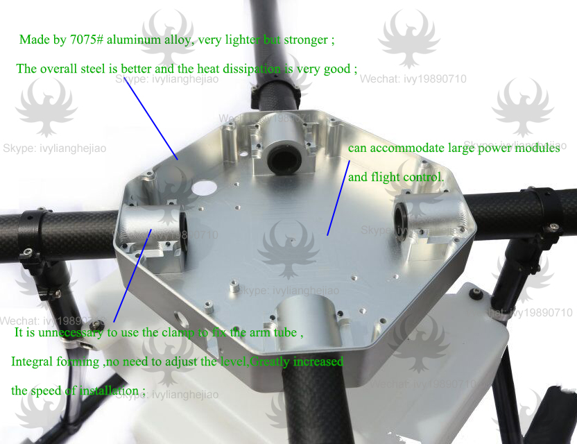 JMRRC  Aluminum Alloy Multifunctional application of UAV, cable, patrol aircraft ,Agricultural Spraying Device UAV Drone