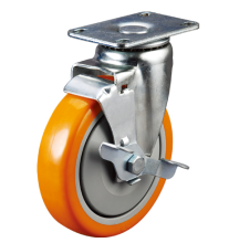 125mm Medium Duty Caster with Side Brake for Food Processing Equipment