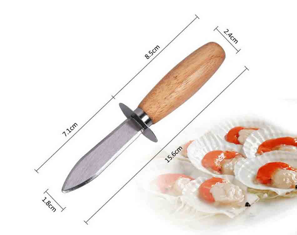 Oyster Opener Shucker Knife Wooden