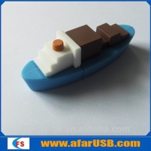 High quality soft pvc USB sailing boat usb flash drive