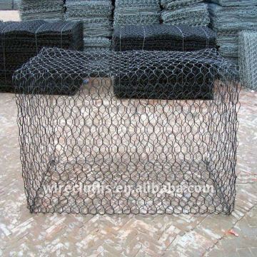 Wire Cages Rock Wall