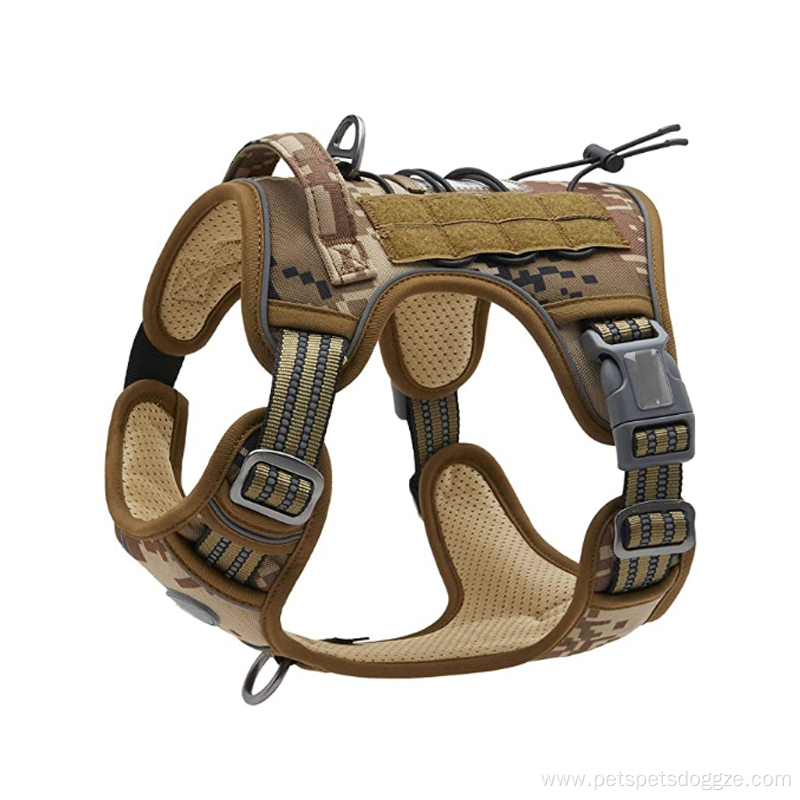 Outdoor Ajustable Military nylon Tactical dog harness